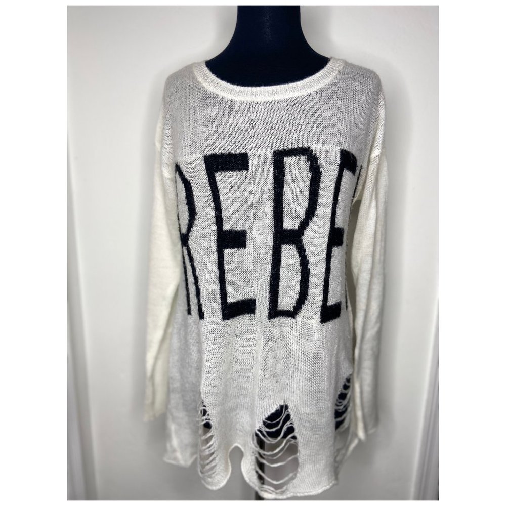 Romeo & Juliet Couture Long Sleeve "Rebel" Sweater
